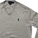 Ralph Lauren Polo Grey and Navy Pony Jumper (S)