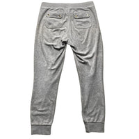 Juicy Couture Grey and Pink Velour Tracksuit (S)