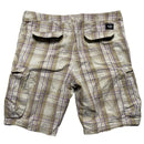 Nike Athletic Department Cargo Shorts Cream and Purple (34W)