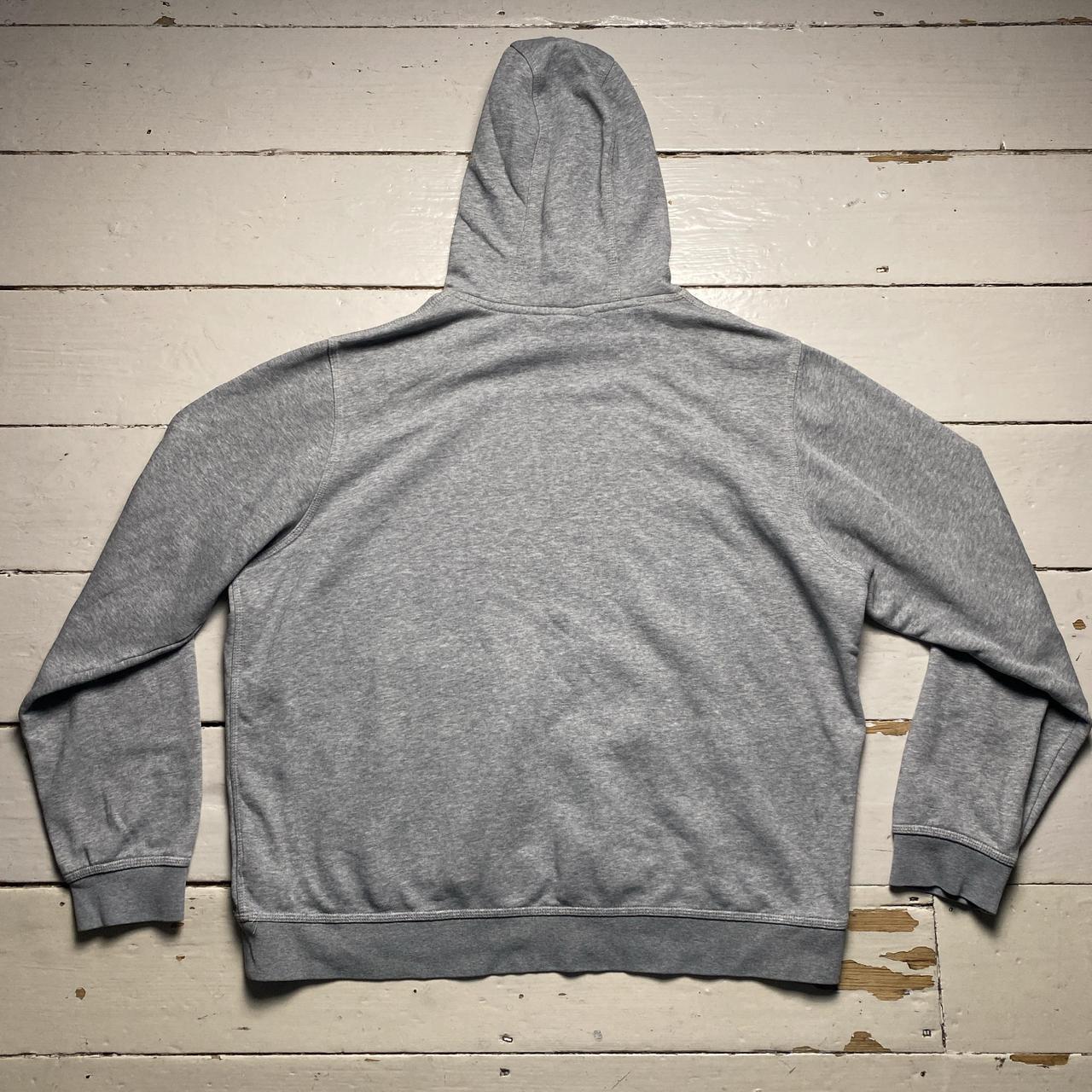 Nike Swoosh Grey and White Hoodie