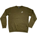 Nike Khaki Green and White Tracksuit Jumper and Joggers (M)