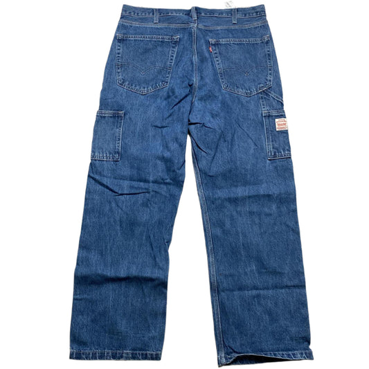 Levis Vintage Carpenter Denim Baggy Jeans Light Blue (36W)