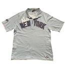 Majestic Athletics New York Yankees Baby Blue Polo Shirt (M)