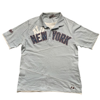 Majestic Athletics New York Yankees Baby Blue Polo Shirt (M)