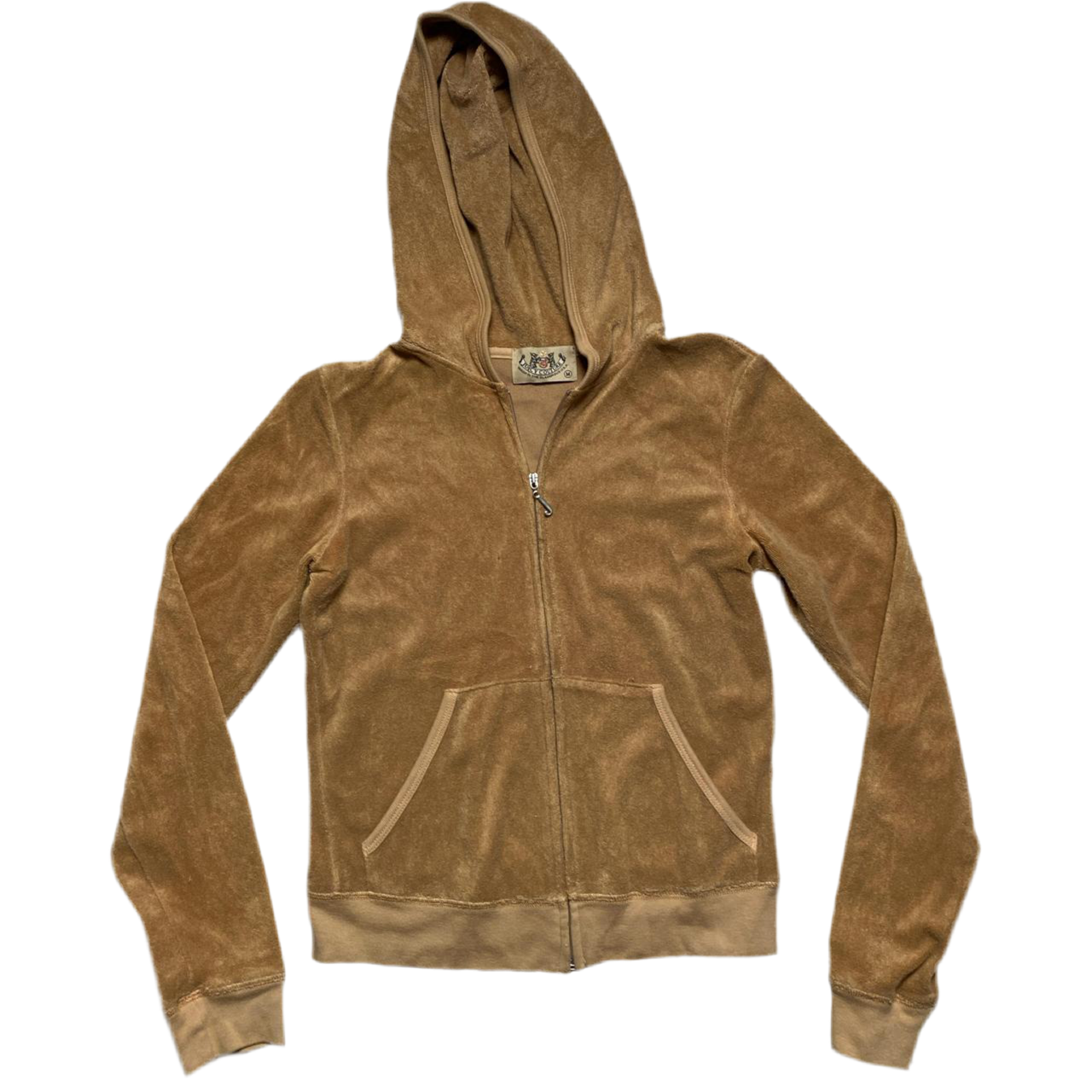 Juicy Couture Brown Tan Teddy Towelling Vintage y2k Tracksuit (M)
