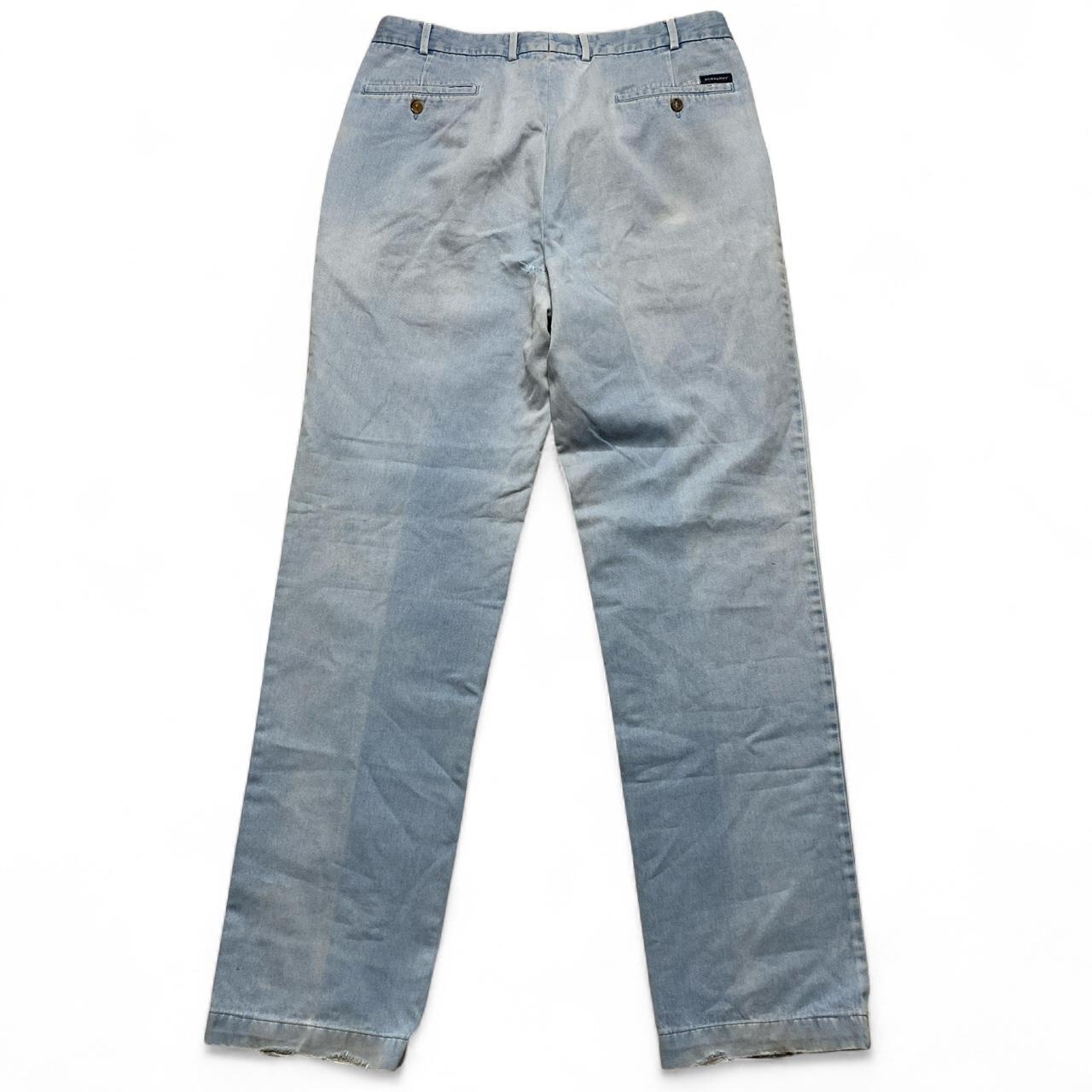 Burberry London Light Blue Chino Smart Trousers (34W)