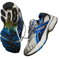 Asics Gel TN840 Silver Blue and White Trainers (UK 9)