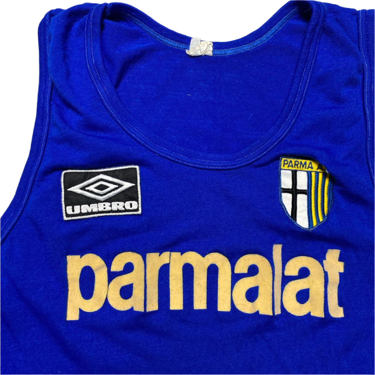 Parma AC Parmalat Vintage Umbro Football Vest (XL)