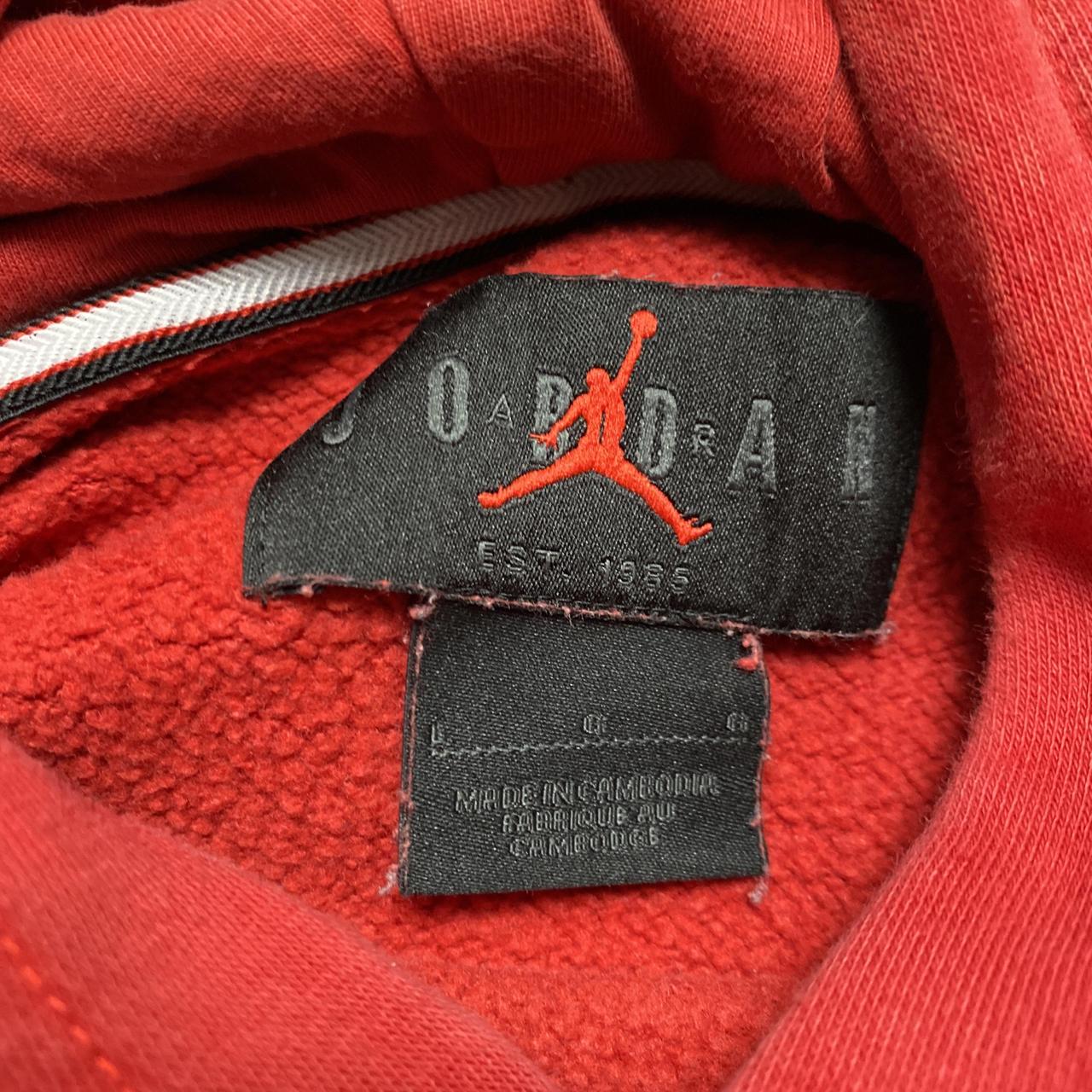 Jordan 23 Red and White Hoodie (L)