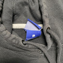 Nike Black and White Swoosh Hoodie (L)