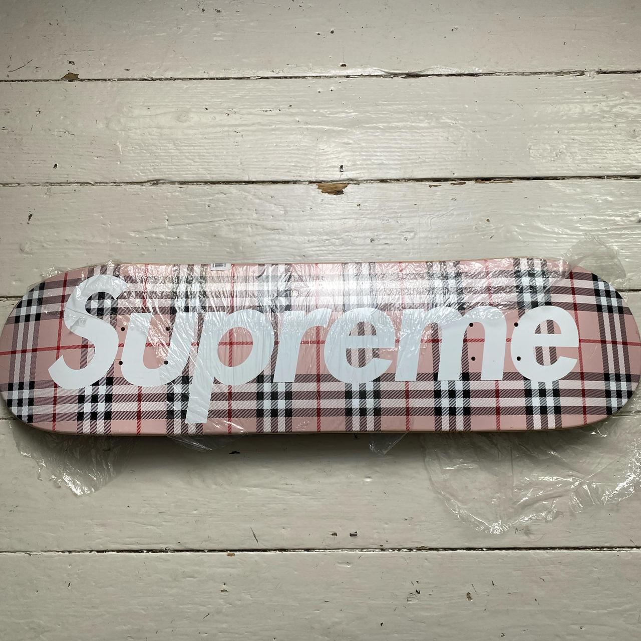 Burberry Pink Novacheck Skateboard Deck