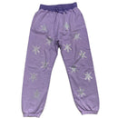 Unknown London Daggers Diamante Rhinestone Purple Joggers (M)