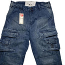 Criminal Damage Baggy Cargo Jeans Trousers (32W)