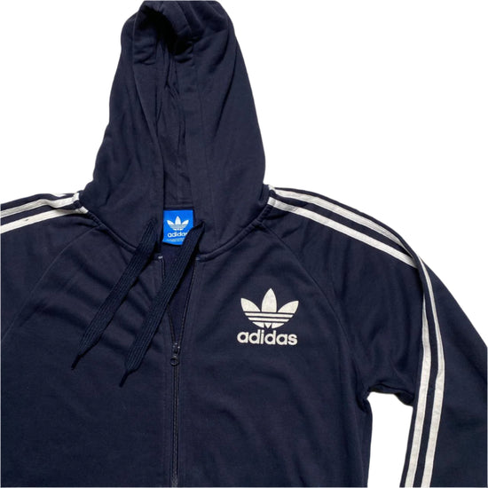 Adidas Originals Navy and White Hoodie (M)