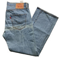 Levis 501 Light Blue Vintage Stonewash Jeans (34W)