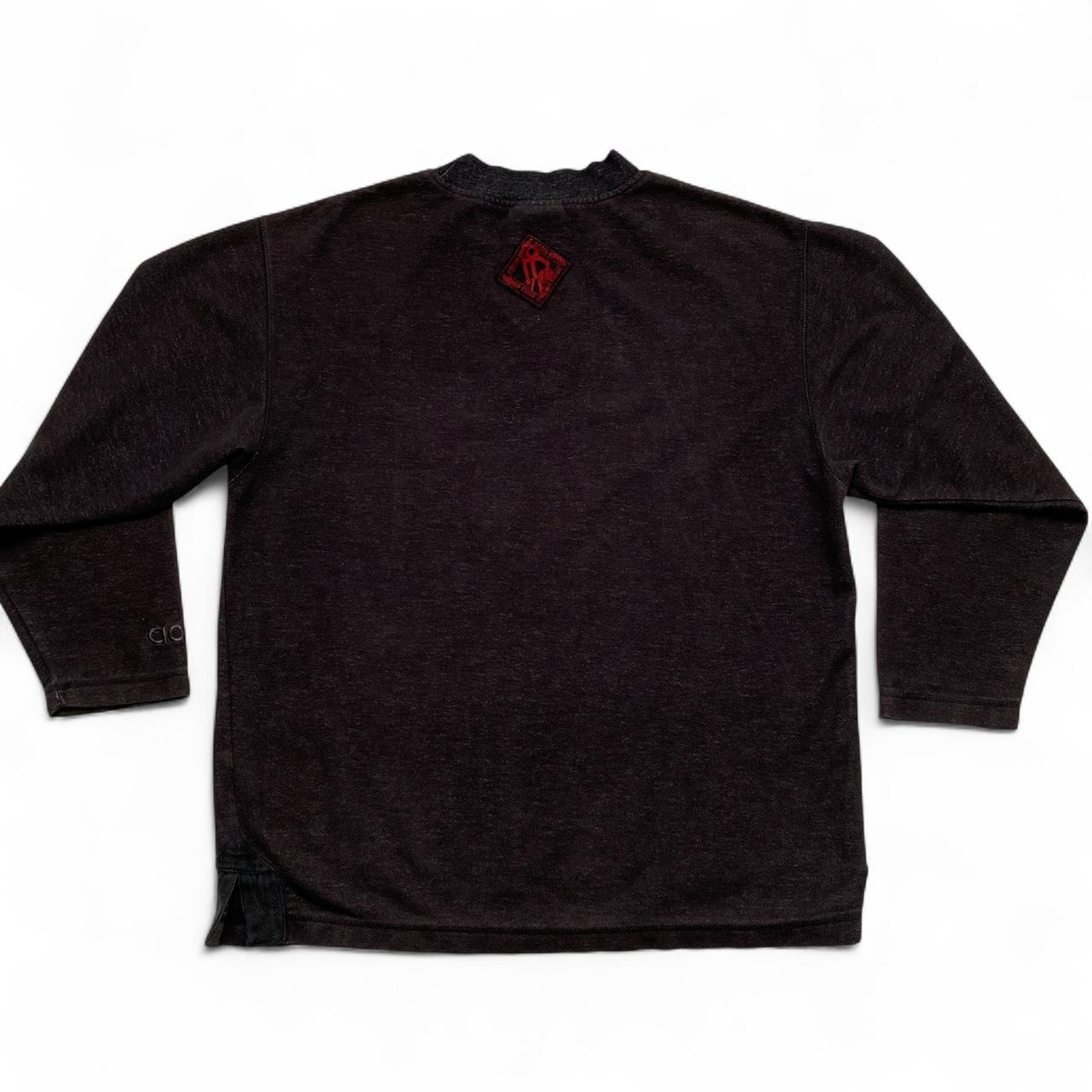 Adidas Vintage 80’s 90’s Basketball Jumper Grey and Red Embroidery (M)
