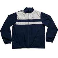 Nike Vintage Football Navy and White Shell Tracksuit Jacket (L)