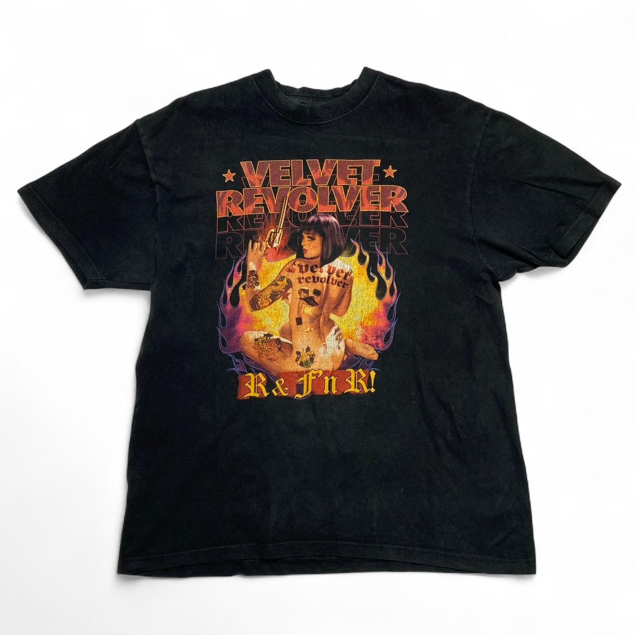 Black Velvet Revolver Vintage 2004 R & Fn R y2k Band T Shirt (M)