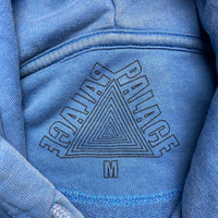 Palace Blue and Light Brown Hoodie (M)