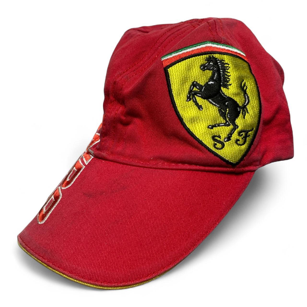 Ferrari Fernando Alonso Vintage Red and Yellow Baseball Cap