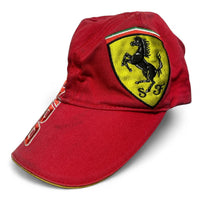 Ferrari Fernando Alonso Vintage Red and Yellow Baseball Cap
