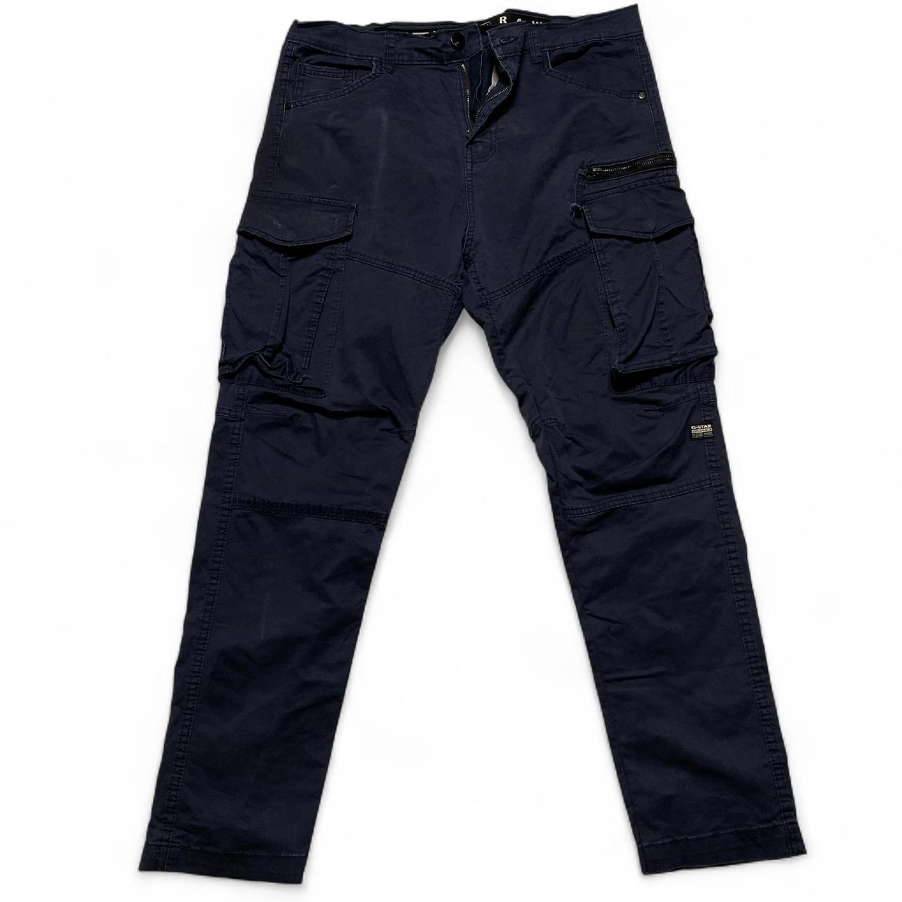 G Star RAW Navy Cargo Trousers (36W)