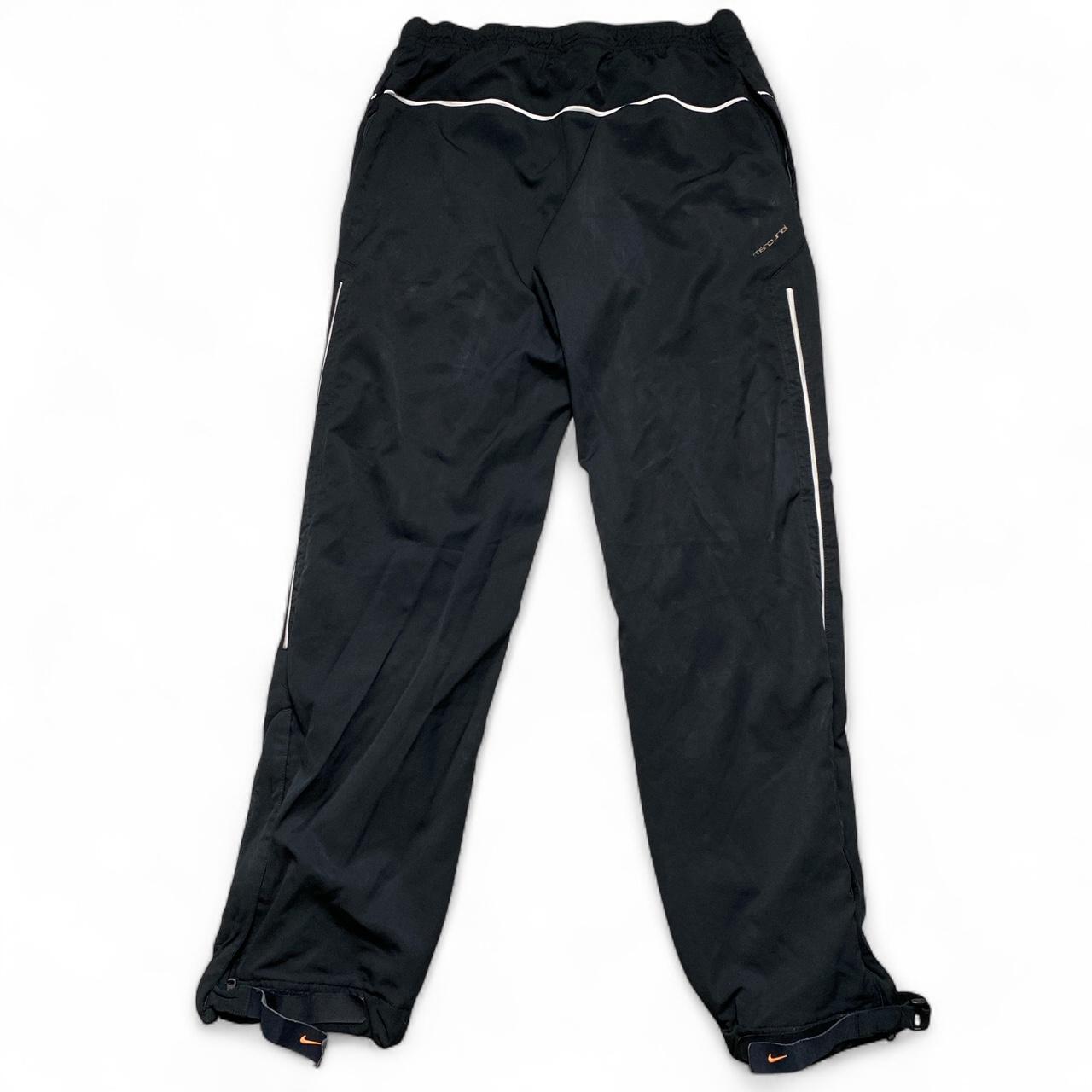 Nike Football Mercurial Vintage Y2K Shell Trackpant Bottoms Black and Orange (S)