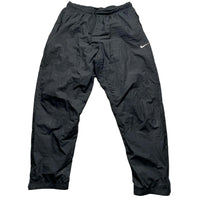 Nike Black and White Swoosh Shell Trackpant Baggy Bottoms (L)