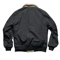 Palace Black and Cream Sherpa Reversible Bomber Jacket (L)