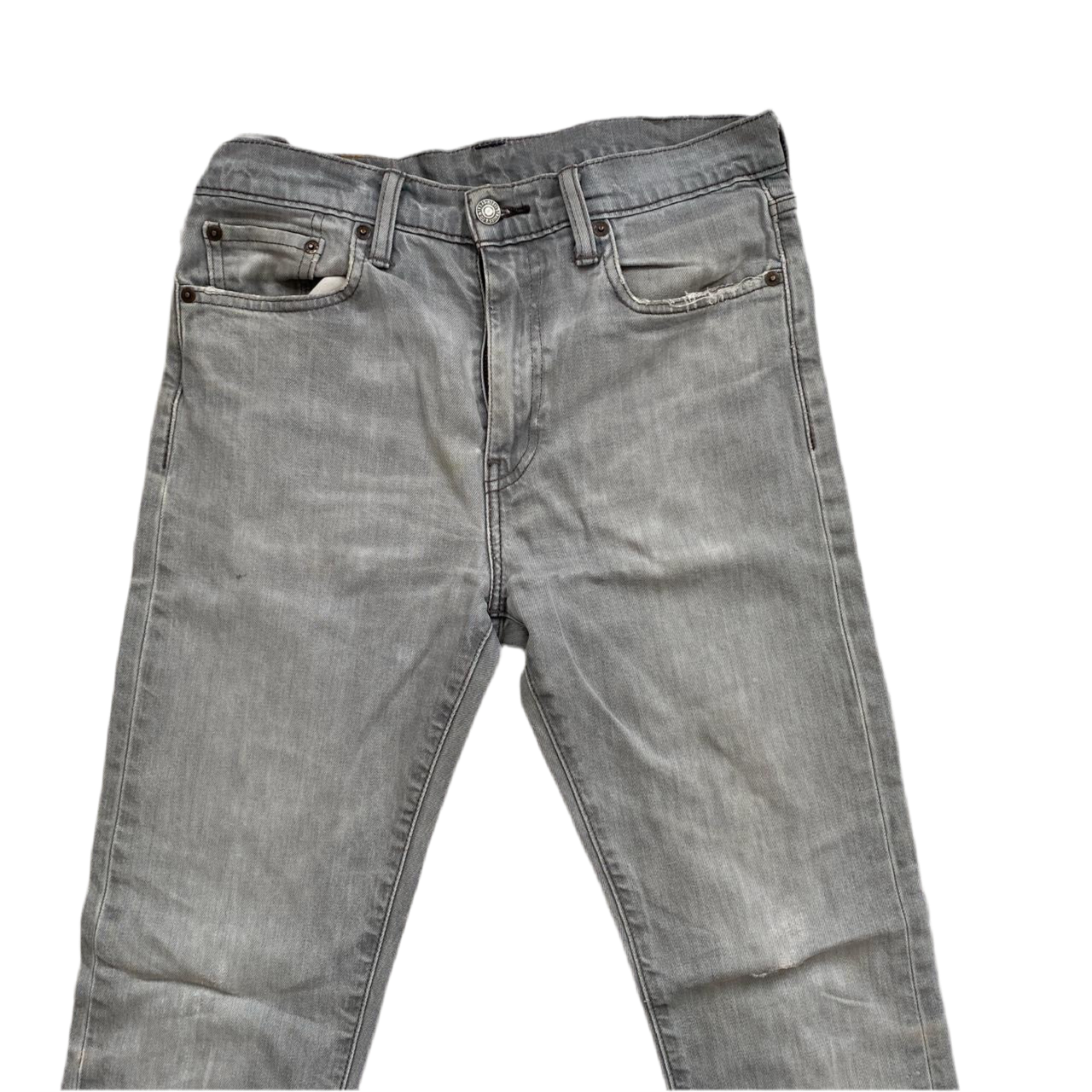 Levis Light Grey 522 Slim Jeans (30W)