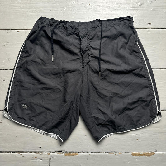 Dior Bee Swim Shorts Grey and Silver