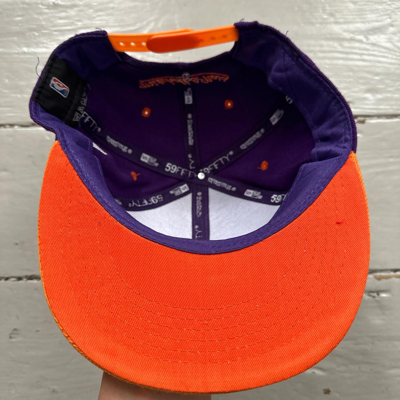 Phoenix Sund Purple and Orange Mitchell and Ness Snapback Cap