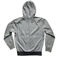 Nike White Red Swoosh Grey Hoodie (XS)