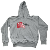 Diesel Grey and Red Hoodie (M)