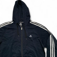 Adidas Performance Essentials Black and White Hoodie (XL)