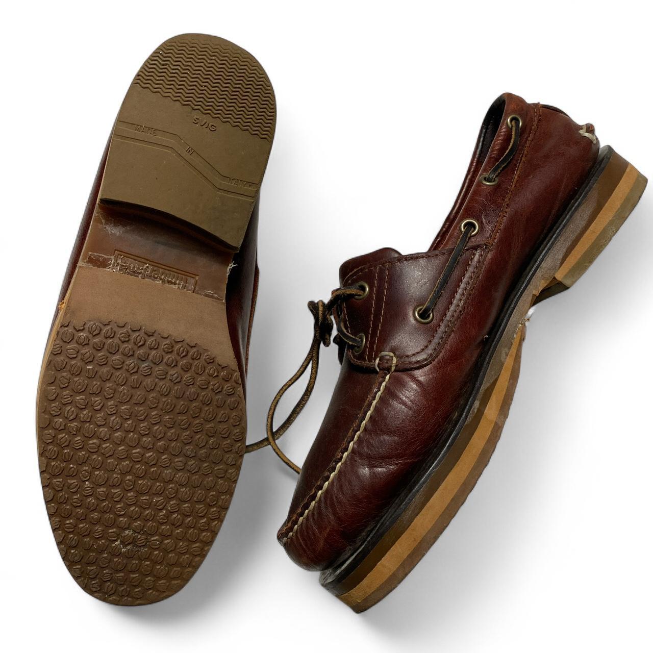 Timberland Brown Leather Boat Shoes