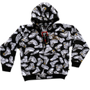 Raw Blue Vintage Boot Print Hoodie