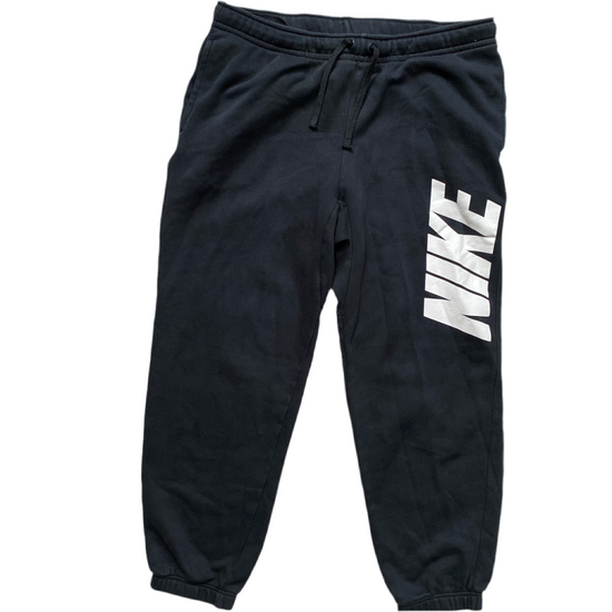 Nike Club Spellout Black and White Joggers (XL)