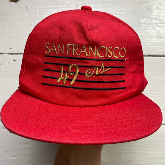 San Fransisco 49ers NFL Vintage 90’s Snapback Green Brim Cap