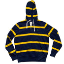 Ralph Lauren Polo Navy and Yellow Stripe Green Pony Hoodie (M)