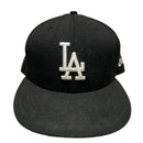 LA Dodgers New Era Black and White Fitted Cap