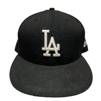 LA Dodgers New Era Black and White Fitted Cap