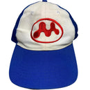 Mowalola Trucker Blue White and Red Cap