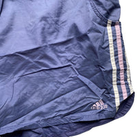 Adidas Vintage Purple Pink and White Shell Shorts (XL)