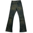 Balenciaga Baggy Flared Unisex Blue Faded Jeans (XS)