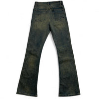 Balenciaga Baggy Flared Unisex Blue Faded Jeans (XS)