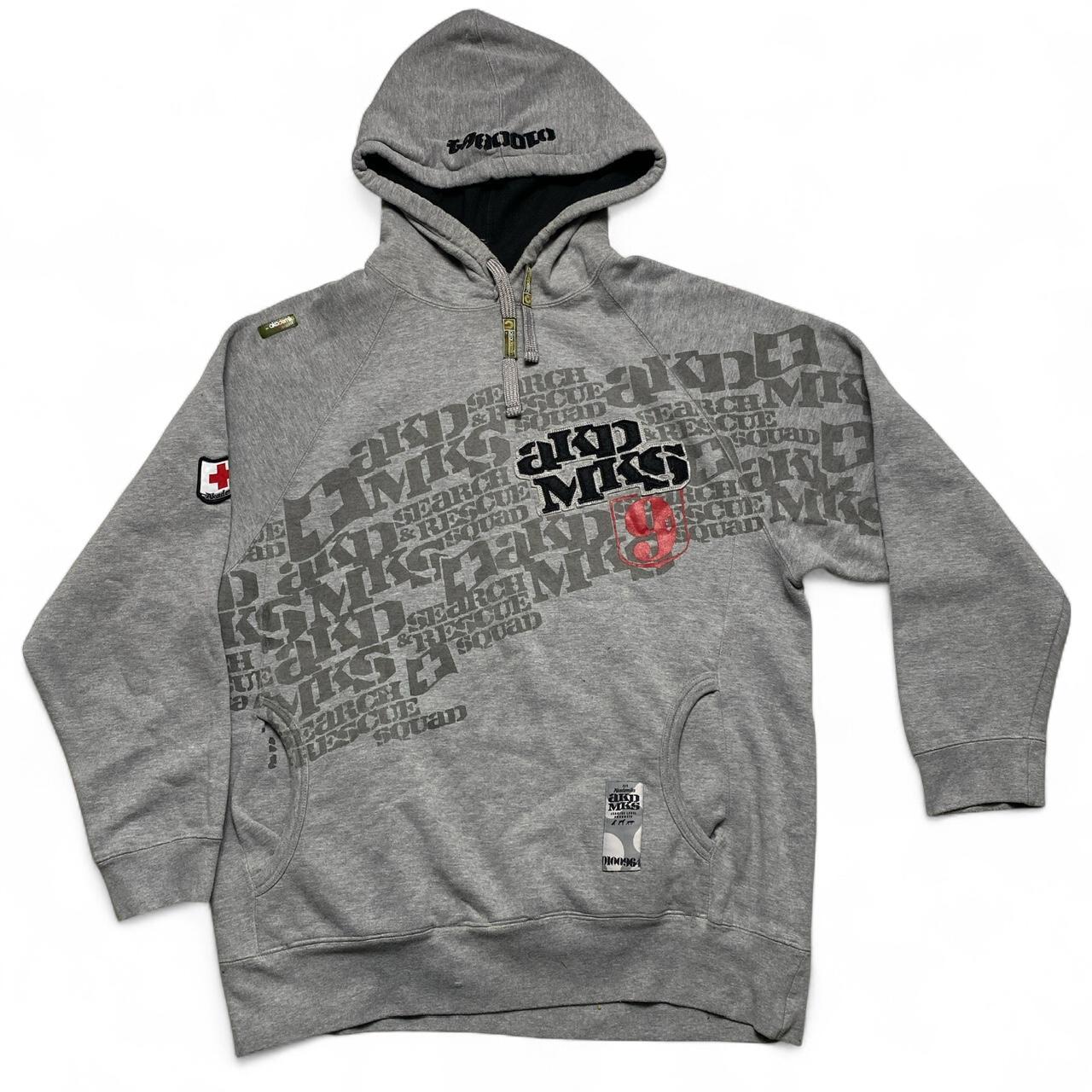 Akademiks Vintage y2k Grey Black and Red Full Tracksuit (L)