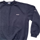 Reebok Navy and White Crewneck Jumper (M)