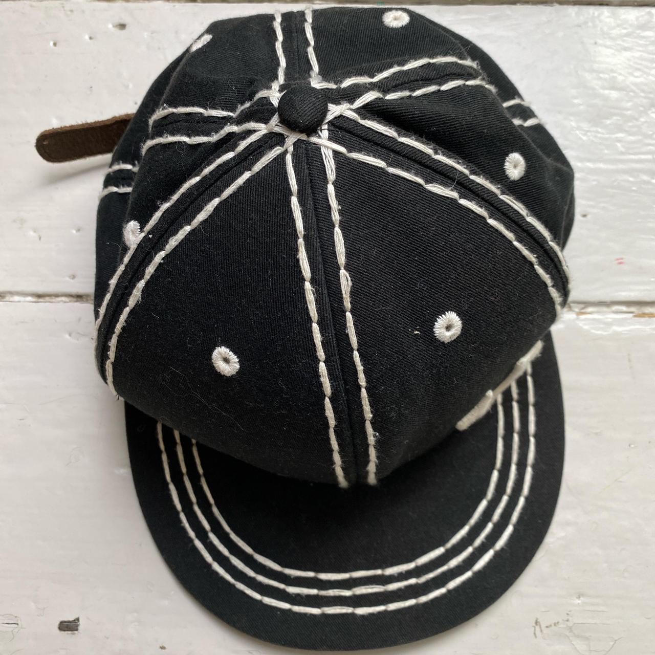 True Religion Vintage Big Stitch Black and White Adjustable Cap