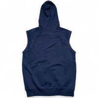 Nike Navy and Grey Swoosh Hoodie Gilet (M)
